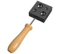 DECHOUS Moule en Graphite à 4 Trous Short Manche pour Soufflage de Verre et Coulée Outil Professionnel Solide et Polyvalent pour Verriers pour Création de Luminaires