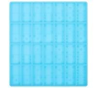 DECHOUS Moule en Silicone Domino Bleu pour Résine Époxy DIY Kit de Moulage Artisanal Flexible et Non Toxique Fournitures de Bricolage pour Création Personnalisée et Décoration Unique