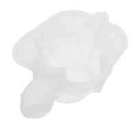 DECHOUS Moule Silicone Tortue Soi-Même Moule à Résine Flexible Blanc pour Décoration DIY Modèle Réaliste pour Figurines sous-Verres et Créations Artisanales Epoxy