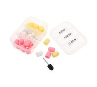 DECHOUS Nail Sanding Caps 30pcs Stainless Steel Abrasive Rings Ø10mm for Manicure Efficient Gel Removal and Smooth Finish Professional Use
