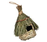 DECHOUS Nichoir Oiseau Tissé Main Herbe de Mer Naturelle Nid Balcon et Jardin Abri Confortable et Sûr pour Petits Oiseaux Décoration Extérieure Campagne