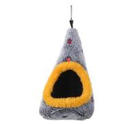 DECHOUS Nid Chaud Suspendu pour Petits Oiseaux et Perruches Lit D’Hiver Isolant en Coton Épais Nichoir Douillet à Motif Tiger Skin pour Cage Intérieure Refuge Confortable pour Conures