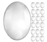 DECHOUS Nuancier de Couleurs D’ongles Perles en Verre Transparent 30 Pièces Ovales Support Nail Art pour Débutants Présentation Manucure Professionnelle Accessoires Onglerie