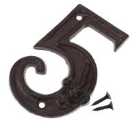 DECHOUS Numéro D'adresse En Fonte Avec Design Martelé Pour Usage Extérieur Sur Boîtes Aux Lettres Ou Portes 5