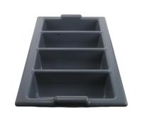 DECHOUS Organisateur de Couverts Compartiments Porte-ustensiles de Cuisine pour Comptoir Rangement Compact et Hygiénique pour Couteaux et Cuillères Buffet et Restaurant