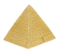 DECHOUS Ornement de Bureau en Résine, Petite Pyramide Dorée, Modèle Éducatif et Décoratif, Figurine Pyramide pour Jeux de Sable et Apprentissage