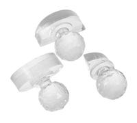 DECHOUS Outil de Fard à Paupières 3 Pièces Presse Cosmétique 1/4 1/2 30 Mm Polyvalent pour Maquillage Yeux Fard à Joue Blush Usage Professionnel