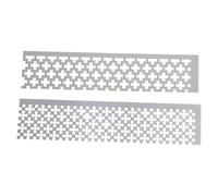 DECHOUS Outils de Peinture Diamant 2 Pièces Règles à Grille Carrée et Ronde en Acier Inoxydable 15X3 CM pour Placement Précis de Strass Outil DIY pour Loisirs Créatifs et Dessin