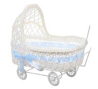 DECHOUS Panier Tissé Panier Bac À Jouets Panier De Rangement Pour Bonbons Poussette En Osier Pour Peluche Panier À Poussette Pour Bébé Poussette Pour Bébé