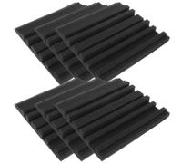 DECHOUS Panneaux Acoustiques Mousse Insonorisante 6 Pièces Autocollants 30X30X2,5Cm pour Acoustique Ktv, Studios de Diffusion et Salles de Musique