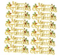 DECHOUS Panneaux De Noël À Suspendre Lettres du Père Noël 12 Pièces Décorations De Noël en Feutre Plastique Ensemble De Décoration Dintérieur