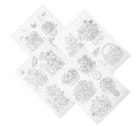 DECHOUS Papier Hydrosoluble pour Broderie DIY 4 Feuilles Déchirables Stabilisateur Portable pour Broderie sur Vêtements Chemises Casquettes et Tissus Décoratifs