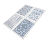 DECHOUS Papier Transfert sous-Glaçure pour Céramique 4 Feuilles Décalconanie Argile Traditionnelle Jingdezhen Papier Transfert Chic pour Poterie DIY pour Décoration Haute Température