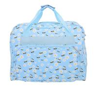 DECHOUS Paquet de Couture Portable en Tissu Oxford 600D Bleu avec roulettes Grand Paquet de Rangement Multifonction à Poches Multiples à Main Suspendu pour Machine à Coudre et Voyage