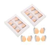 DECHOUS Paupières d'Entraînement Réalistes en Silicone Double Couche pour Tête de Mannequin - Kit 9 Paires Remplaçables pour Formation à la Pose d'Extensions de Cils et Maquillage