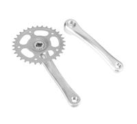 DECHOUS Pédalier Vélo Dents Alliage Aluminium Manivelle Creuse Démontable Kit Single Speed pour Remplacement et Usage Route ou VTT