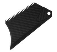 DECHOUS Peigne à Wax de Surf Trapezoïdal en Abs Noir à Texture Carbone