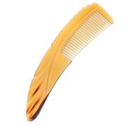 DECHOUS Peigne Corne de Bœuf Double Rangée Dent pour Massage et Démêlage Cheveux Femme 16 CM
