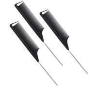 DECHOUS Peignes à Queue de Rat et Plastique et Acier Inoxydable Set de Pinces Crocodiles Léger et Simple Design, pour Coiffure Maison et Salon de Coiffure pour Coiffure Maison Salon de Coiffure