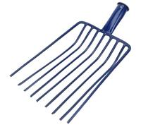DECHOUS Pelle à Charbon Multifonction en Acier Fourche à Neuf Dents sans Manche, Outil Léger pour Jardinage et Entretien des Espaces Verts