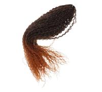 DECHOUS Perruque Tresse Africaine Des Extensions De Cheveux Fil Haute Température Brun