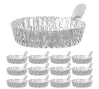 DECHOUS Petits Plateaux de Pesée Aluminium 100pcs 42ml - Conteneurs Ronds pour Laboratoire et Cuisson Gril - Réflexion Thermique Uniforme