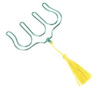 DECHOUS Pince à Notes de Musique comme Marque-page avec Pompon Vert en Métal Clip pour Partitions Facile à Transporter et Décoration de Livre
