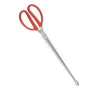 DECHOUS Pince Ramassage Acier Inoxydable Ergonomique Pince Ramasseur Déchets Légère Résistante Haute Température pour Camping Extérieur Barbecue et Nettoyage