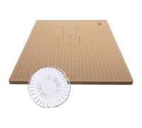 DECHOUS Planche en Liège 28X38 CM pour Macramé 30 Épingles en T en Acier Inoxydable Tableau de Nœuds pour Fournitures de Macramé pour Projets de Tressage et Fabrication de Bijoux