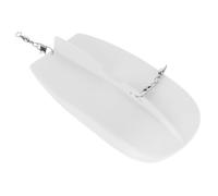 DECHOUS Planche Plongeoir pour Pêche la Traîne Émerillon Planche en Plastique Blanc 82G pour Pêche en Mer et Rivière