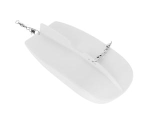 DECHOUS Planche Plongeoir pour Pêche la Traîne Émerillon Planche en Plastique Blanc 82G pour Pêche en Mer et Rivière