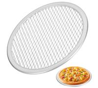 DECHOUS Plaque à Pizza Aluminium Perforée 6 Pouces Antiadhésive pour Four et Utilisation en Cafés et Salons