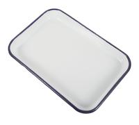 DECHOUS Plat à Four Émaillé Rectangulaire Plateau Multifonction Résistant Chaleur Anti Facile à Nettoyer pour Pizza et Pâtisserie Cuisine