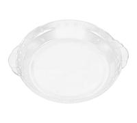 DECHOUS Plat à Four Rond en Verre Résistant Chaleur Double Poignée, Cuisson de Légumes Rôtis et Plats Mijotés Cuisine