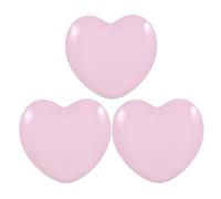 DECHOUS Plateau à Bijoux en Acier Inoxydable 3 Pièces Vide-Poches de Cœur Rose Poudré Petit Plateau de Rangement Esthétique pour Bagues Colliers et Boucles D’Oreilles Organisation