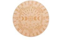 DECHOUS Plateau de Divination en Bois MDF 25x9 Cm Motifs Gravés, Planche à Pendule Pratique et Décorative pour Bureaux et Fêtes, Accessoire Divinatoire Wicca Polyvalent