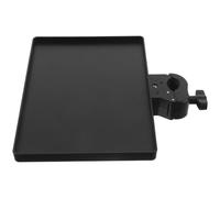 DECHOUS Plateau de Fixation pour Trépied Bras Télescopique, Tête à Rotule | ABS Noir, Plateau Élargi Patins Silicone Antidérapants, Organisation Stable pour Équipement, Portable