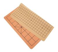 DECHOUS Plateau de Jeu Pliable en Simili Cuir 19X19, Échiquier Double Face Velours pour Go et Xiangqi, Accessoire Portable pour Adultes et Parties en Extérieur