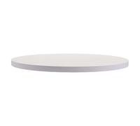 DECHOUS Plateau de Table Rond en Bois Épais 30 Cm Planche Circulaire Solide Blanc Chaud Comptoir de Remplacement pour Table Basse Bureau ou Entretien Facile Usage Multifonctionnel