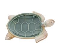 DECHOUS Plateau Décoratif Tortue en Céramique, Bol Multifonction pour Clés, Bijoux et Bonbons, Design Compact et Original, Accessoire Rangement Pratique pour Maison et Bureau, 1 Pièce
