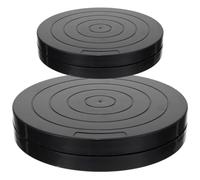 DECHOUS Plateau Tournant en Argile Plastique 2 Pièces à Roulement à Billes Pivotant à 360° pour Sculpture et Poterie Support Stable pour Décoration et Travaux Manuels