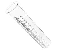DECHOUS Pluviomètre en Verre Borosilicaté 18 CM Transparent - Tube de Remplacement Précis pour Jardin et Pelouse - Jauge D’Eau Extérieure pour Mesure des Précipitations