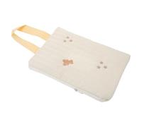 DECHOUS Pochette Réutilisable pour Lingettes Bébé avec Fermeture Anti-humidité, Format Compact, Broderie Ours, Pochette de Voyage Pratique pour Sorties et Change Bébé