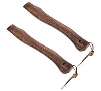 DECHOUS Poignée de Remplacement en Bois 2pcs pour et Hache de Feu, Manche Antidérapant Ergonomique, Accessoire pour Activités Extérieures et Réparation d'Outils