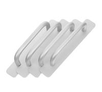DECHOUS Poignées D'armoire Autocollantes en Alliage D'aluminium 4pcs, sans Perçage, Design Élégant, Adaptées pour Portes de Placard et Fenêtres Coulissantes