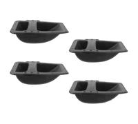 DECHOUS Poignées de Remplacement pour Haut-Parleur Cosmo Lot de 4 Noires 21,3X15,3X5 CM Poignées de Transport pour Boîtiers d'Enceintes et Usage Extérieur