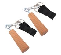 DECHOUS Poignées de Traction Bois pour Garçon Fille Bande de Résistance Lourde pour Escalade et Renforcement Musculaire Accessoires Sécurisés pour Entraînement de Force et Stabilité du