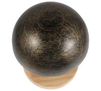 DECHOUS Porte-Chapeaux Autoportant en Bois Socle en Bois 1 Pièce Style Vintage Bronze Support Vertical pour Casquettes et Perruques Présentoir de Table Polyvalent pour Rangement et