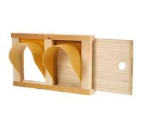 DECHOUS Porte D'entrée Double en Bois et Abs pour Pigeonnier, Porte D'activité Sécurisée pour Pigeons Voyageurs, Accessoires Cage à Oiseaux, Installation Rapide, Dimensions Adaptées,