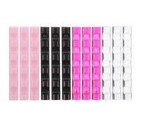 DECHOUS Porte-Pinceaux Portable pour Nail Art 12 Pcs Support Transparent à 5 Emplacements Rangement pour Accessoires Manucure Salon et Usage Domestique Organise Pinceaux et Stylos